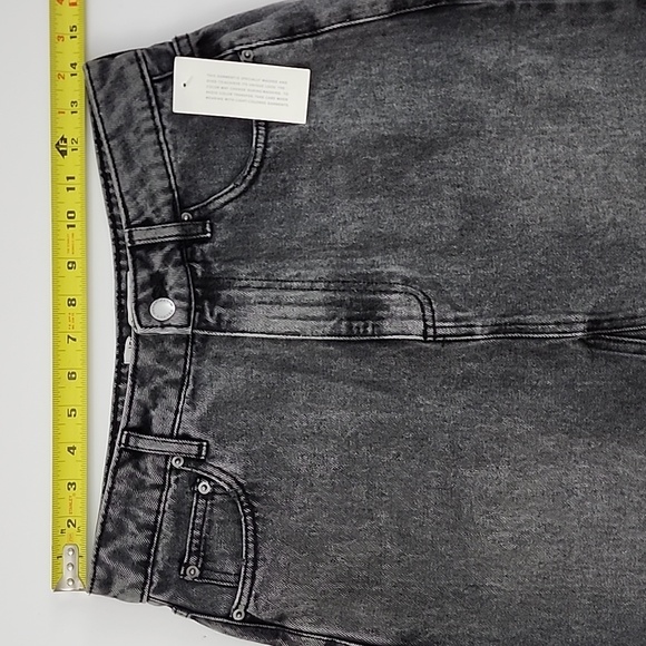 Velvet Heart Women's Effie Denim Midi Skirt Stretch Front Split Frayed Hem Sz 26 - Picture 14 of 16